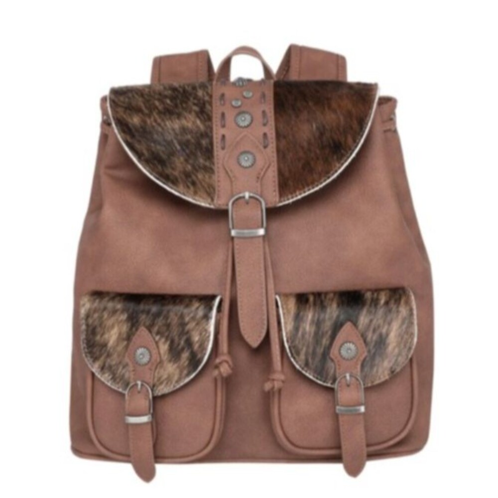 Trinity Ranch Backpack. Leather With HOH ( Hair On Hide). New With Tag